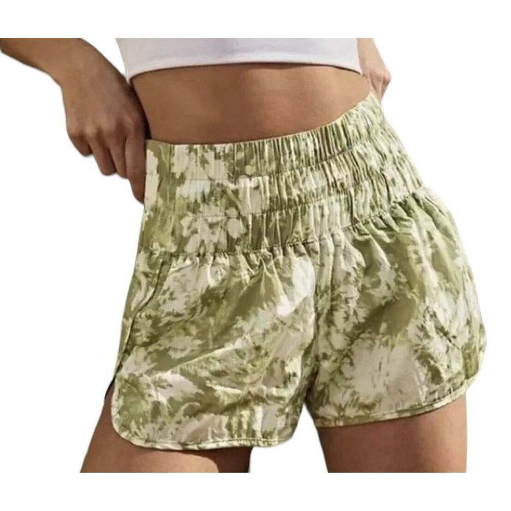Free People Movement Short Women Medium The Way Home Running  Sage Tie Dye Green